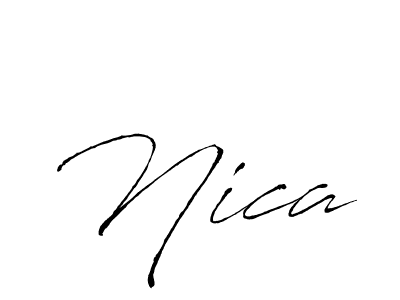 Once you've used our free online signature maker to create your best signature Antro_Vectra style, it's time to enjoy all of the benefits that Nica name signing documents. Nica signature style 6 images and pictures png