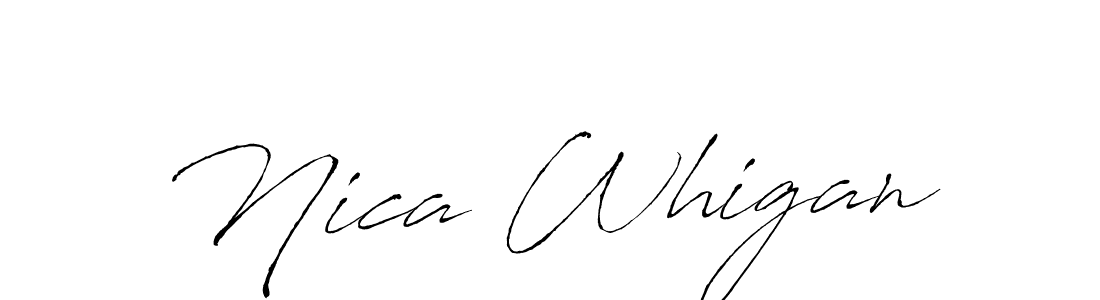 Make a short Nica Whigan signature style. Manage your documents anywhere anytime using Antro_Vectra. Create and add eSignatures, submit forms, share and send files easily. Nica Whigan signature style 6 images and pictures png