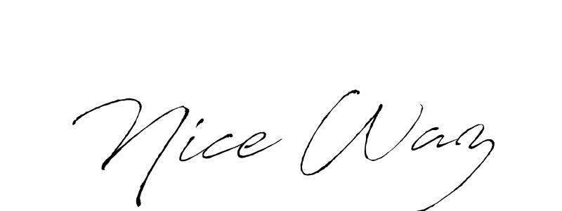 How to Draw Nice Waz signature style? Antro_Vectra is a latest design signature styles for name Nice Waz. Nice Waz signature style 6 images and pictures png