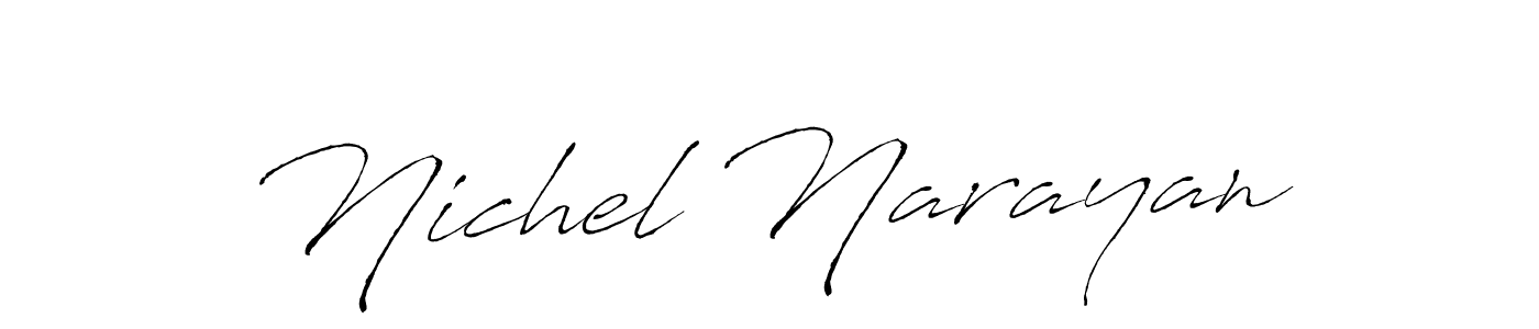 It looks lik you need a new signature style for name Nichel Narayan. Design unique handwritten (Antro_Vectra) signature with our free signature maker in just a few clicks. Nichel Narayan signature style 6 images and pictures png