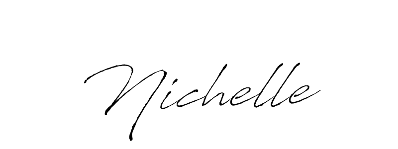 You should practise on your own different ways (Antro_Vectra) to write your name (Nichelle) in signature. don't let someone else do it for you. Nichelle signature style 6 images and pictures png