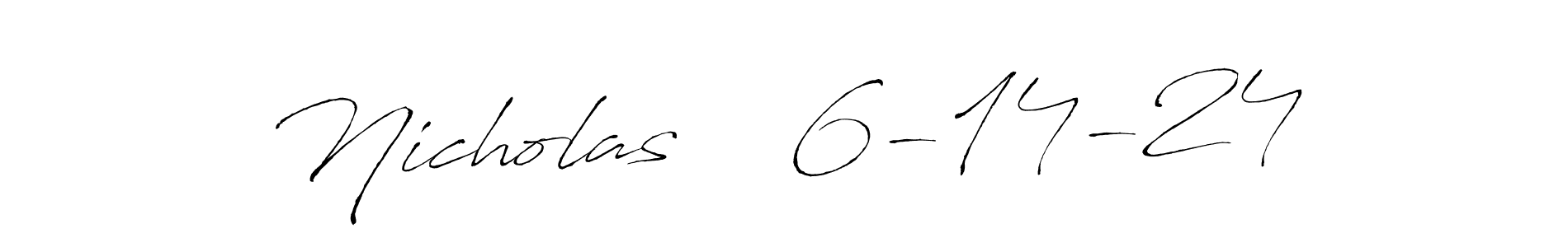 You can use this online signature creator to create a handwritten signature for the name Nicholas    6-14-24. This is the best online autograph maker. Nicholas    6-14-24 signature style 6 images and pictures png