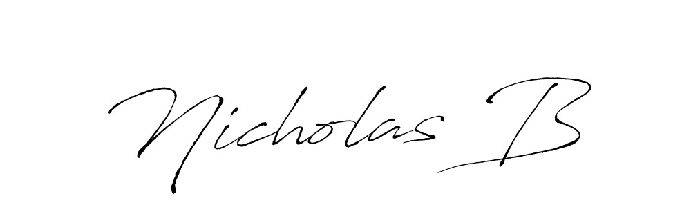 Also we have Nicholas B name is the best signature style. Create professional handwritten signature collection using Antro_Vectra autograph style. Nicholas B signature style 6 images and pictures png
