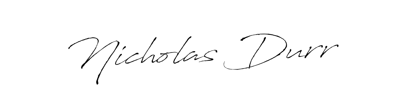 Design your own signature with our free online signature maker. With this signature software, you can create a handwritten (Antro_Vectra) signature for name Nicholas Durr. Nicholas Durr signature style 6 images and pictures png
