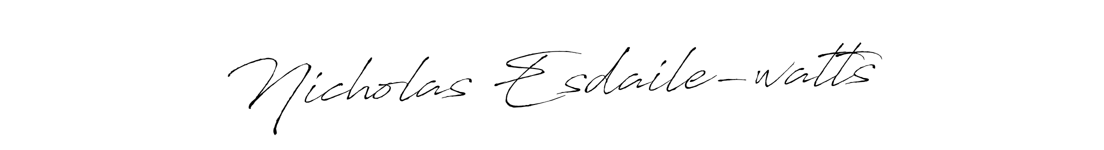 Also we have Nicholas Esdaile-watts name is the best signature style. Create professional handwritten signature collection using Antro_Vectra autograph style. Nicholas Esdaile-watts signature style 6 images and pictures png