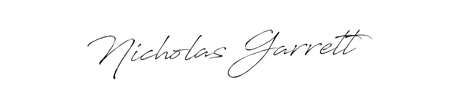 How to make Nicholas Garrett name signature. Use Antro_Vectra style for creating short signs online. This is the latest handwritten sign. Nicholas Garrett signature style 6 images and pictures png