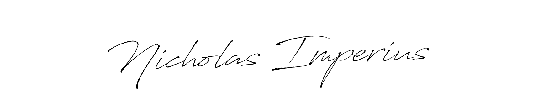 Design your own signature with our free online signature maker. With this signature software, you can create a handwritten (Antro_Vectra) signature for name Nicholas Imperius. Nicholas Imperius signature style 6 images and pictures png