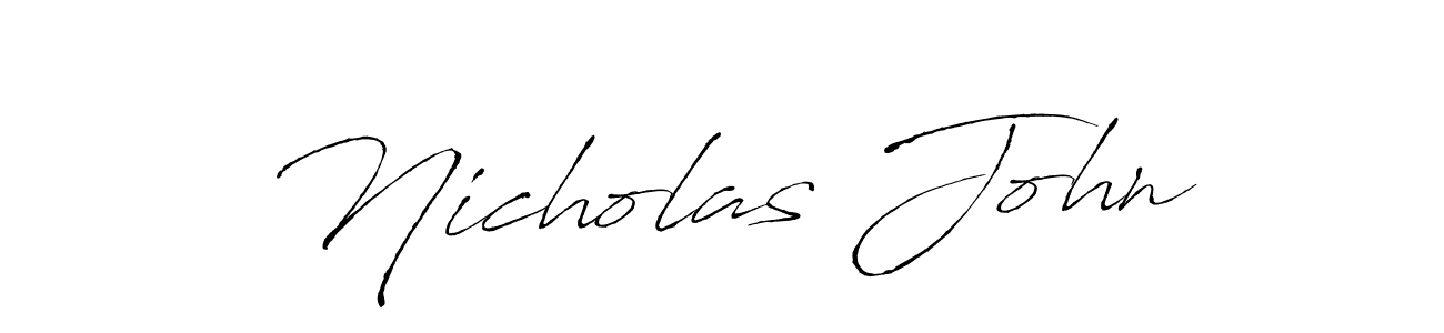 Similarly Antro_Vectra is the best handwritten signature design. Signature creator online .You can use it as an online autograph creator for name Nicholas John. Nicholas John signature style 6 images and pictures png