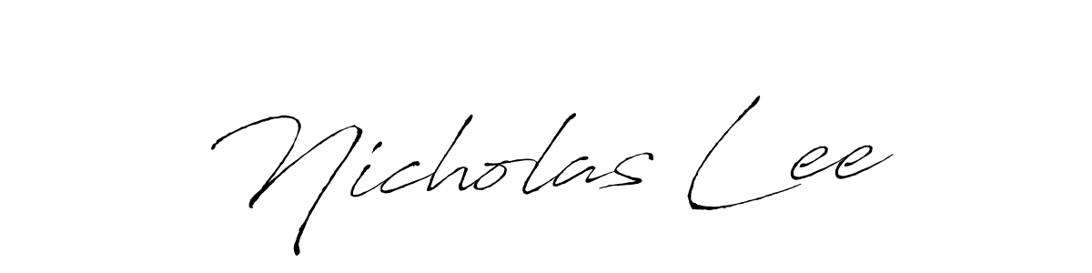 You should practise on your own different ways (Antro_Vectra) to write your name (Nicholas Lee) in signature. don't let someone else do it for you. Nicholas Lee signature style 6 images and pictures png