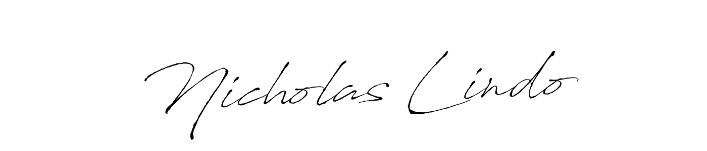 Also we have Nicholas Lindo name is the best signature style. Create professional handwritten signature collection using Antro_Vectra autograph style. Nicholas Lindo signature style 6 images and pictures png