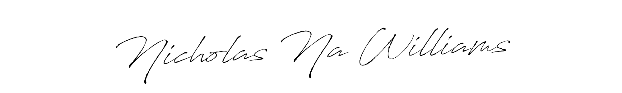 How to Draw Nicholas Na Williams signature style? Antro_Vectra is a latest design signature styles for name Nicholas Na Williams. Nicholas Na Williams signature style 6 images and pictures png