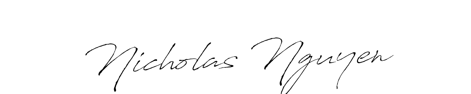Use a signature maker to create a handwritten signature online. With this signature software, you can design (Antro_Vectra) your own signature for name Nicholas Nguyen. Nicholas Nguyen signature style 6 images and pictures png