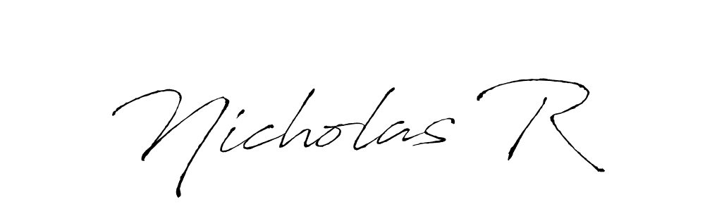 How to Draw Nicholas R signature style? Antro_Vectra is a latest design signature styles for name Nicholas R. Nicholas R signature style 6 images and pictures png