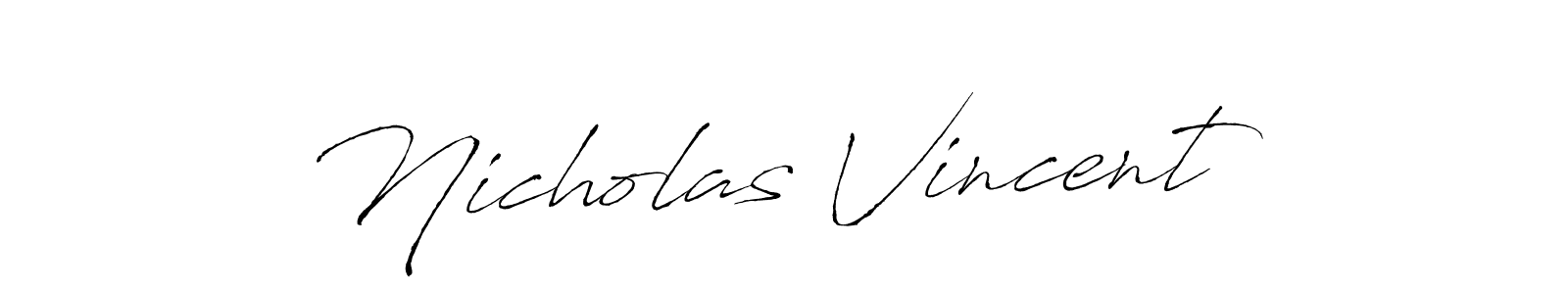 Use a signature maker to create a handwritten signature online. With this signature software, you can design (Antro_Vectra) your own signature for name Nicholas Vincent. Nicholas Vincent signature style 6 images and pictures png