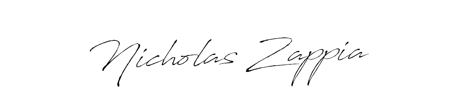 Design your own signature with our free online signature maker. With this signature software, you can create a handwritten (Antro_Vectra) signature for name Nicholas Zappia. Nicholas Zappia signature style 6 images and pictures png