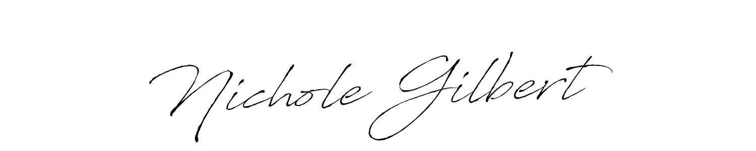 Also You can easily find your signature by using the search form. We will create Nichole Gilbert name handwritten signature images for you free of cost using Antro_Vectra sign style. Nichole Gilbert signature style 6 images and pictures png