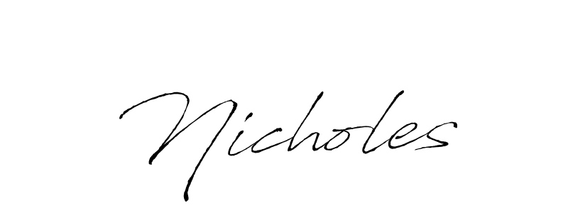 if you are searching for the best signature style for your name Nicholes. so please give up your signature search. here we have designed multiple signature styles  using Antro_Vectra. Nicholes signature style 6 images and pictures png