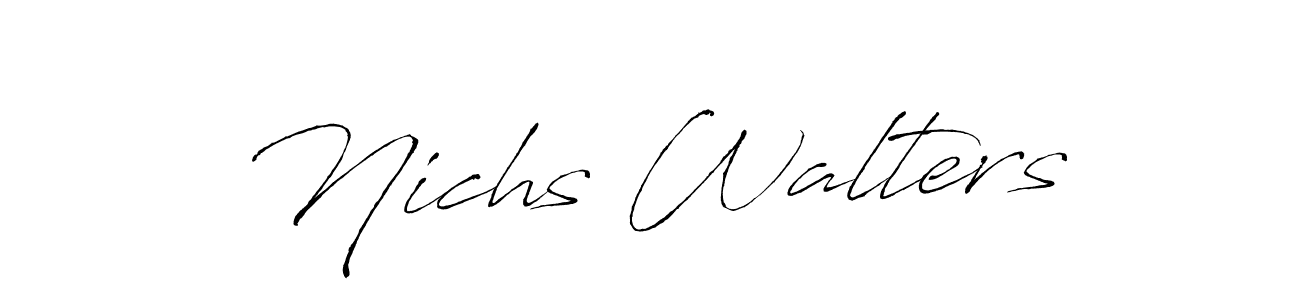 How to Draw Nichs Walters signature style? Antro_Vectra is a latest design signature styles for name Nichs Walters. Nichs Walters signature style 6 images and pictures png