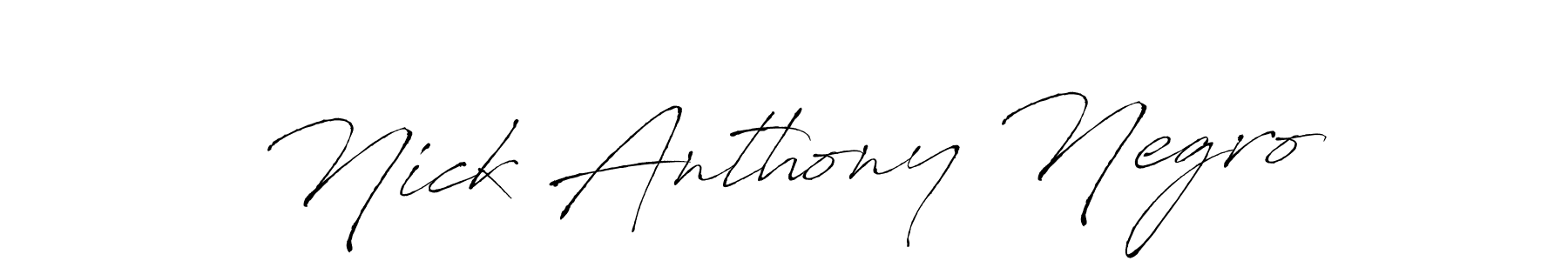 Also You can easily find your signature by using the search form. We will create Nick Anthony Negro name handwritten signature images for you free of cost using Antro_Vectra sign style. Nick Anthony Negro signature style 6 images and pictures png