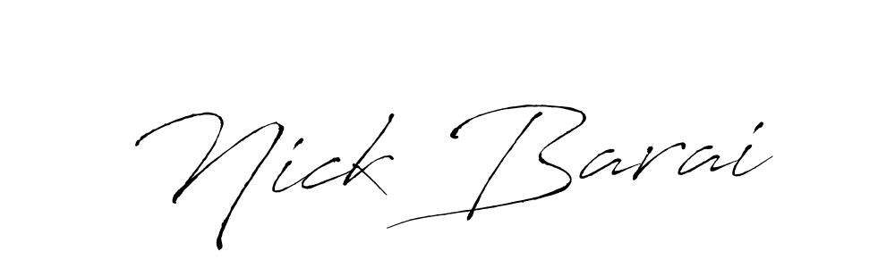 if you are searching for the best signature style for your name Nick Barai. so please give up your signature search. here we have designed multiple signature styles  using Antro_Vectra. Nick Barai signature style 6 images and pictures png