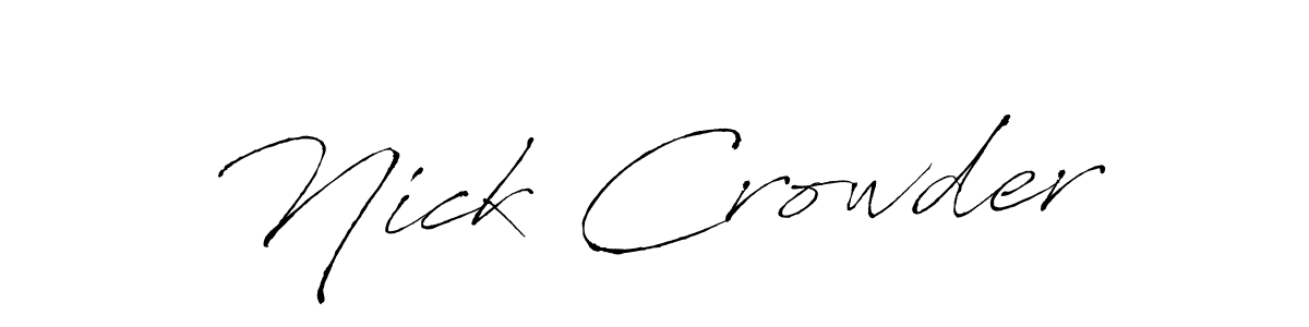 Once you've used our free online signature maker to create your best signature Antro_Vectra style, it's time to enjoy all of the benefits that Nick Crowder name signing documents. Nick Crowder signature style 6 images and pictures png