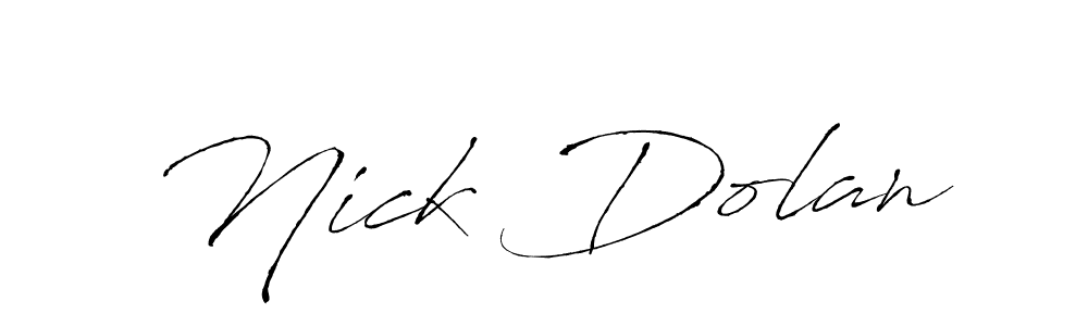 Antro_Vectra is a professional signature style that is perfect for those who want to add a touch of class to their signature. It is also a great choice for those who want to make their signature more unique. Get Nick Dolan name to fancy signature for free. Nick Dolan signature style 6 images and pictures png