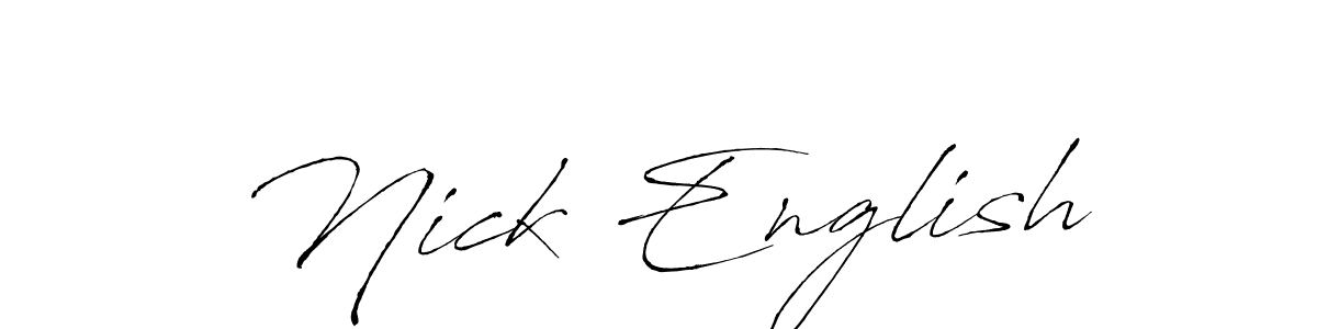 Once you've used our free online signature maker to create your best signature Antro_Vectra style, it's time to enjoy all of the benefits that Nick English name signing documents. Nick English signature style 6 images and pictures png