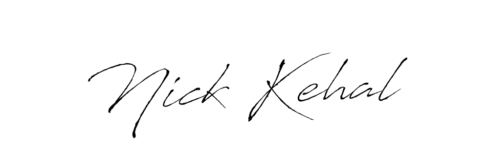 How to make Nick Kehal signature? Antro_Vectra is a professional autograph style. Create handwritten signature for Nick Kehal name. Nick Kehal signature style 6 images and pictures png