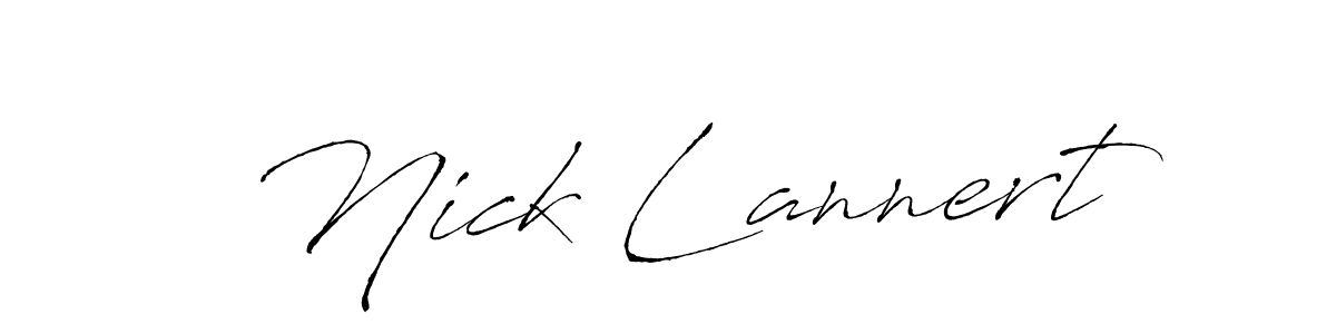 Use a signature maker to create a handwritten signature online. With this signature software, you can design (Antro_Vectra) your own signature for name Nick Lannert. Nick Lannert signature style 6 images and pictures png