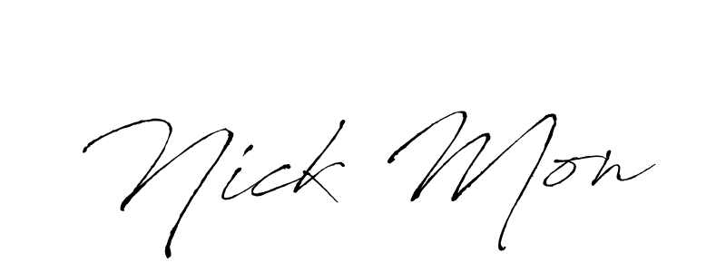 Here are the top 10 professional signature styles for the name Nick Mon. These are the best autograph styles you can use for your name. Nick Mon signature style 6 images and pictures png