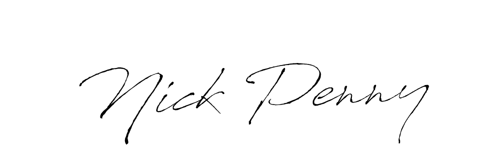 How to make Nick Penny signature? Antro_Vectra is a professional autograph style. Create handwritten signature for Nick Penny name. Nick Penny signature style 6 images and pictures png