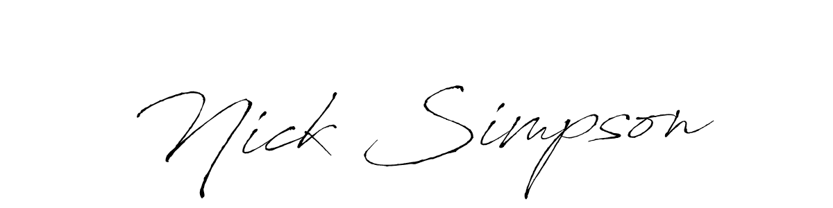 Make a short Nick Simpson signature style. Manage your documents anywhere anytime using Antro_Vectra. Create and add eSignatures, submit forms, share and send files easily. Nick Simpson signature style 6 images and pictures png