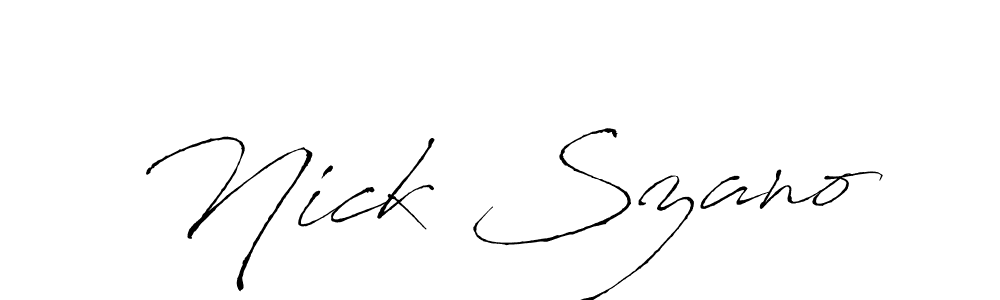 Once you've used our free online signature maker to create your best signature Antro_Vectra style, it's time to enjoy all of the benefits that Nick Szano name signing documents. Nick Szano signature style 6 images and pictures png