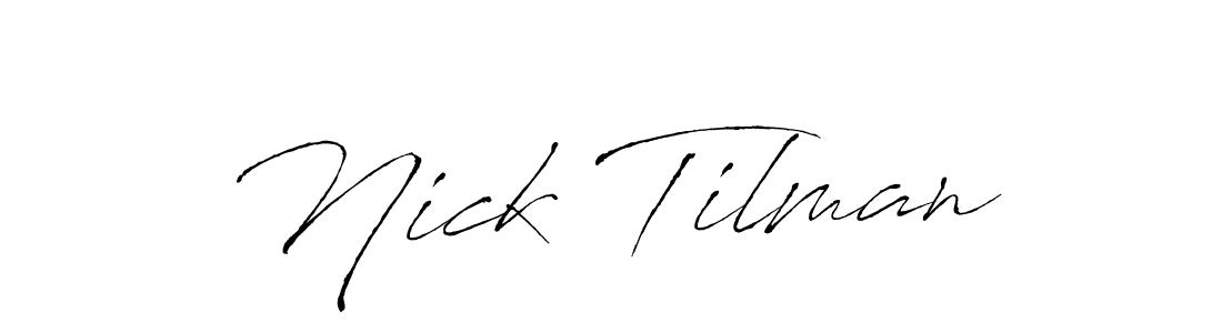 Similarly Antro_Vectra is the best handwritten signature design. Signature creator online .You can use it as an online autograph creator for name Nick Tilman. Nick Tilman signature style 6 images and pictures png