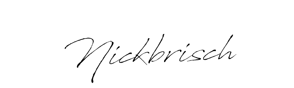 Antro_Vectra is a professional signature style that is perfect for those who want to add a touch of class to their signature. It is also a great choice for those who want to make their signature more unique. Get Nickbrisch name to fancy signature for free. Nickbrisch signature style 6 images and pictures png