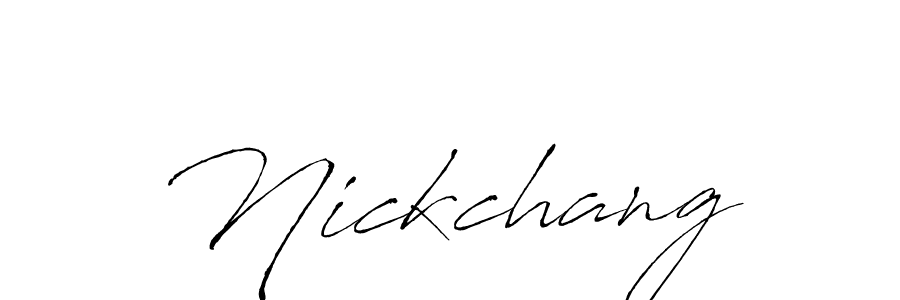 if you are searching for the best signature style for your name Nickchang. so please give up your signature search. here we have designed multiple signature styles  using Antro_Vectra. Nickchang signature style 6 images and pictures png