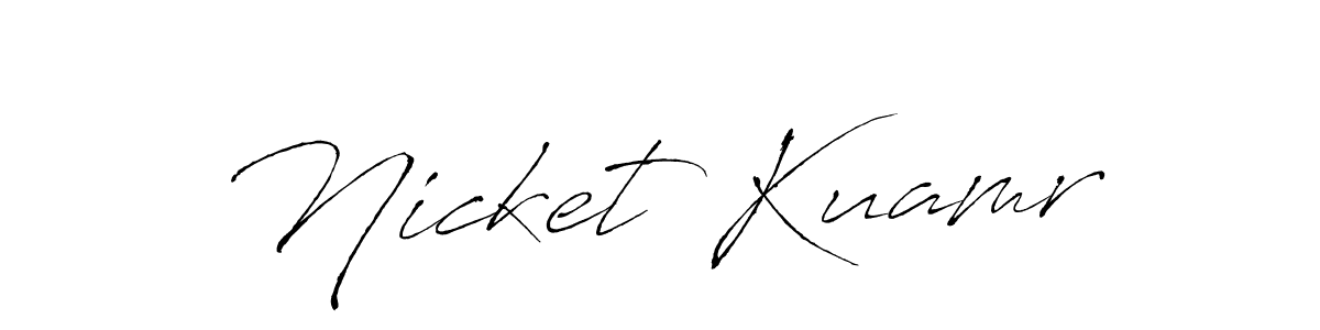 Here are the top 10 professional signature styles for the name Nicket Kuamr. These are the best autograph styles you can use for your name. Nicket Kuamr signature style 6 images and pictures png