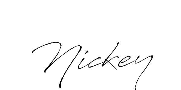 How to make Nickey name signature. Use Antro_Vectra style for creating short signs online. This is the latest handwritten sign. Nickey signature style 6 images and pictures png