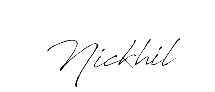 Best and Professional Signature Style for Nickhil. Antro_Vectra Best Signature Style Collection. Nickhil signature style 6 images and pictures png