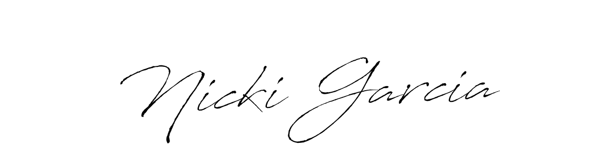 You should practise on your own different ways (Antro_Vectra) to write your name (Nicki Garcia) in signature. don't let someone else do it for you. Nicki Garcia signature style 6 images and pictures png