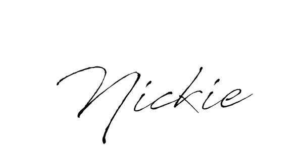 How to make Nickie signature? Antro_Vectra is a professional autograph style. Create handwritten signature for Nickie name. Nickie signature style 6 images and pictures png