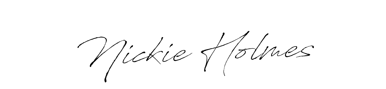 Here are the top 10 professional signature styles for the name Nickie Holmes. These are the best autograph styles you can use for your name. Nickie Holmes signature style 6 images and pictures png