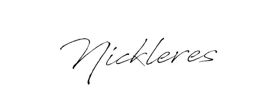 Create a beautiful signature design for name Nickleres. With this signature (Antro_Vectra) fonts, you can make a handwritten signature for free. Nickleres signature style 6 images and pictures png