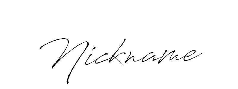 You can use this online signature creator to create a handwritten signature for the name Nickname. This is the best online autograph maker. Nickname signature style 6 images and pictures png