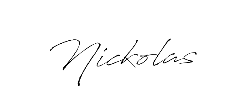 Design your own signature with our free online signature maker. With this signature software, you can create a handwritten (Antro_Vectra) signature for name Nickolas. Nickolas signature style 6 images and pictures png