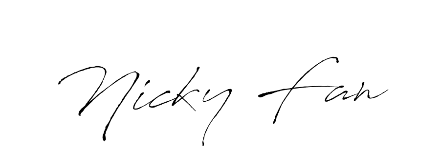 It looks lik you need a new signature style for name Nicky Fan. Design unique handwritten (Antro_Vectra) signature with our free signature maker in just a few clicks. Nicky Fan signature style 6 images and pictures png