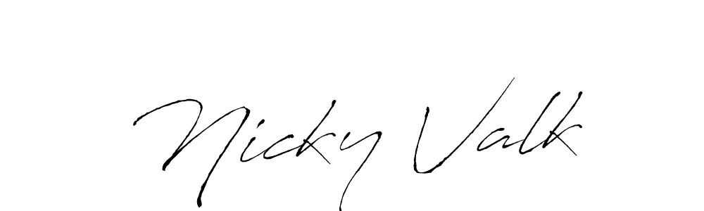 Also we have Nicky Valk name is the best signature style. Create professional handwritten signature collection using Antro_Vectra autograph style. Nicky Valk signature style 6 images and pictures png