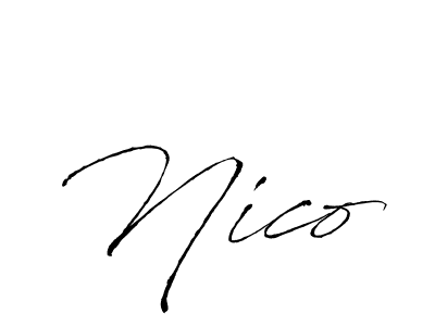 How to make Nico name signature. Use Antro_Vectra style for creating short signs online. This is the latest handwritten sign. Nico signature style 6 images and pictures png