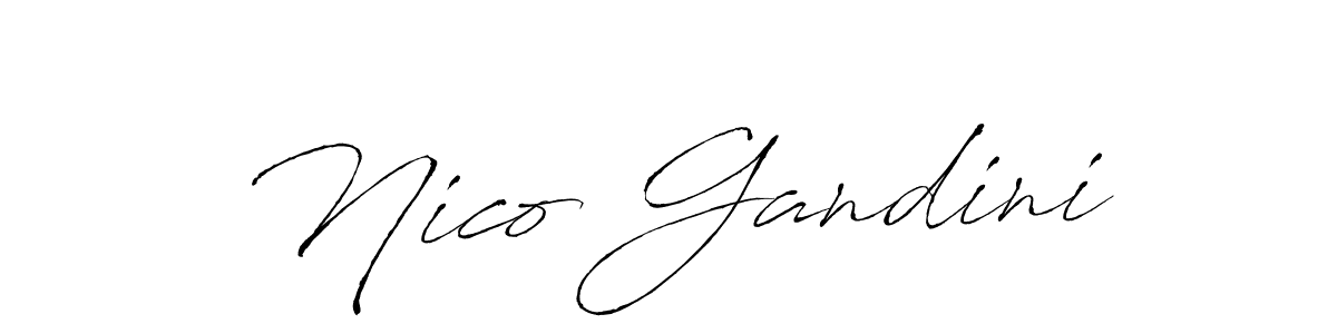 Nico Gandini stylish signature style. Best Handwritten Sign (Antro_Vectra) for my name. Handwritten Signature Collection Ideas for my name Nico Gandini. Nico Gandini signature style 6 images and pictures png