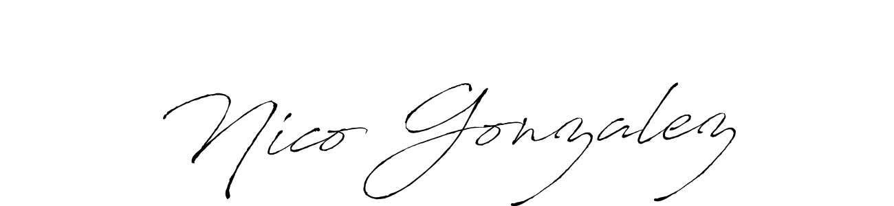 It looks lik you need a new signature style for name Nico Gonzalez. Design unique handwritten (Antro_Vectra) signature with our free signature maker in just a few clicks. Nico Gonzalez signature style 6 images and pictures png